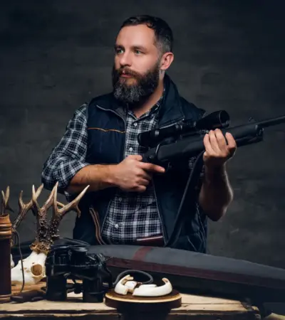 Rifle 22 top na mão